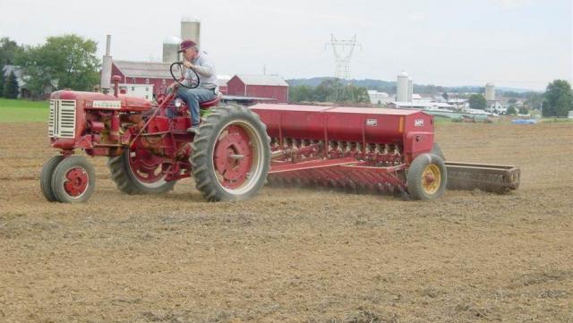Man on tractor 