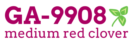 GA-9908 medium red clover logo